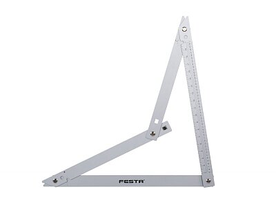 Folding brick square, 600x600mm, aluminium