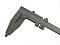 Vernier caliper 800/125mm, fine adjustment, reading 0,02mm, DIN 862, monoblok - 800/150