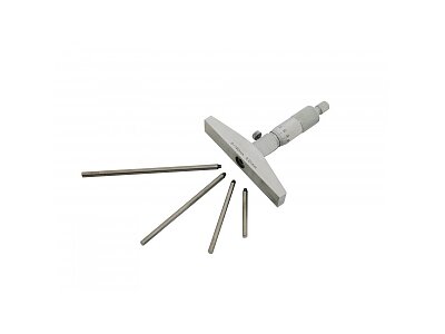 Depth micrometer 0-100mm, reading 0,01mm, ČSN 1442, DIN 863, analog