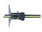 Digital depth caliper 200mm with pin
