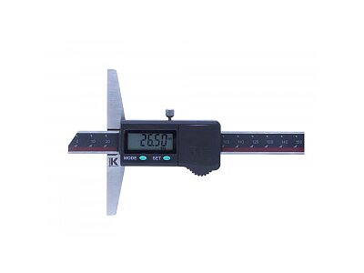 Digital depth caliper 150mm, reading 0,01mm, DIN 862