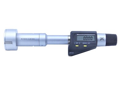 Digital 3points internal micrometer 100-125mm, reading 0,001mm, DIN 863, accuracy 6 μm, IP54