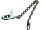 Magnifier lamp, LED, 127 mm, 400+400mm, Desk clamping - 400+400mm, pr. 127mm